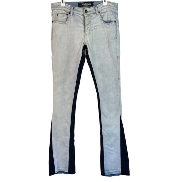 Valabasas Nebulla Stacked Jeans Dark/Light Size 30 - Picture 4 of 16